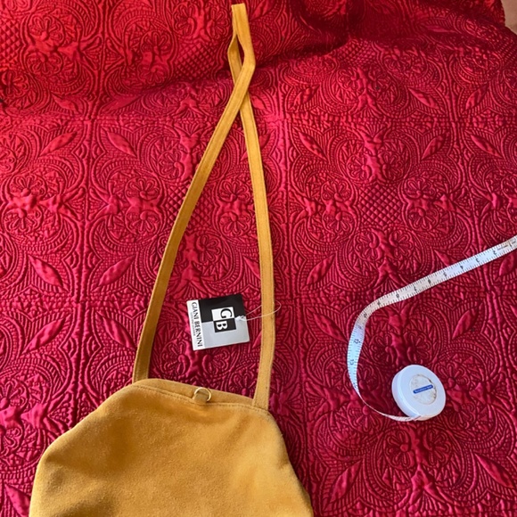Genuine suede Gianni Bernini cross body bag - Picture 16 of 16